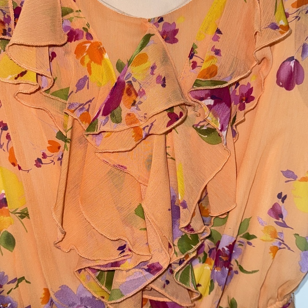 Emma & Michele Gold Sleeveless Sundress Scoop Neck - Picture 4 of 6